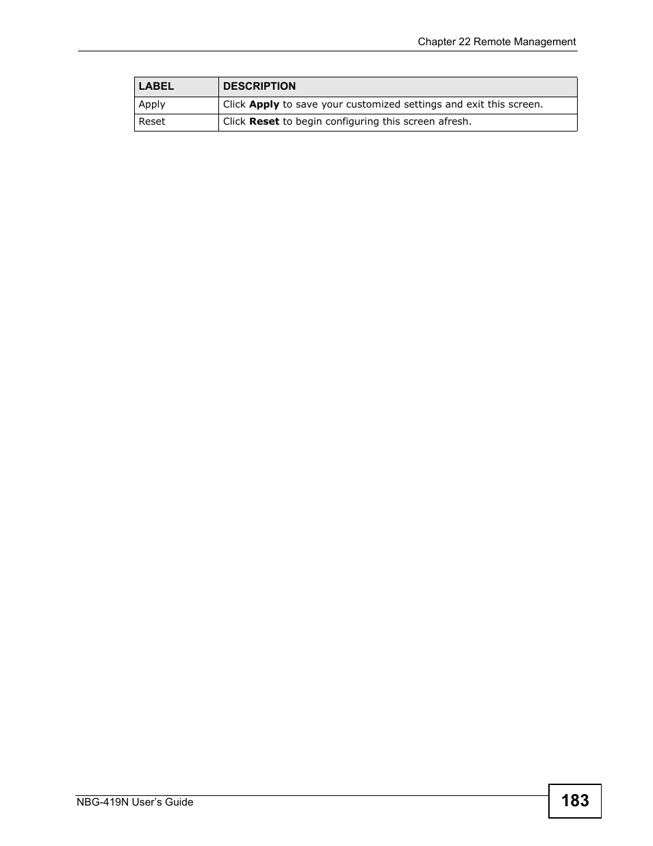 ZyXEL Communications NBG-419N User Manual | Page 183 / 294