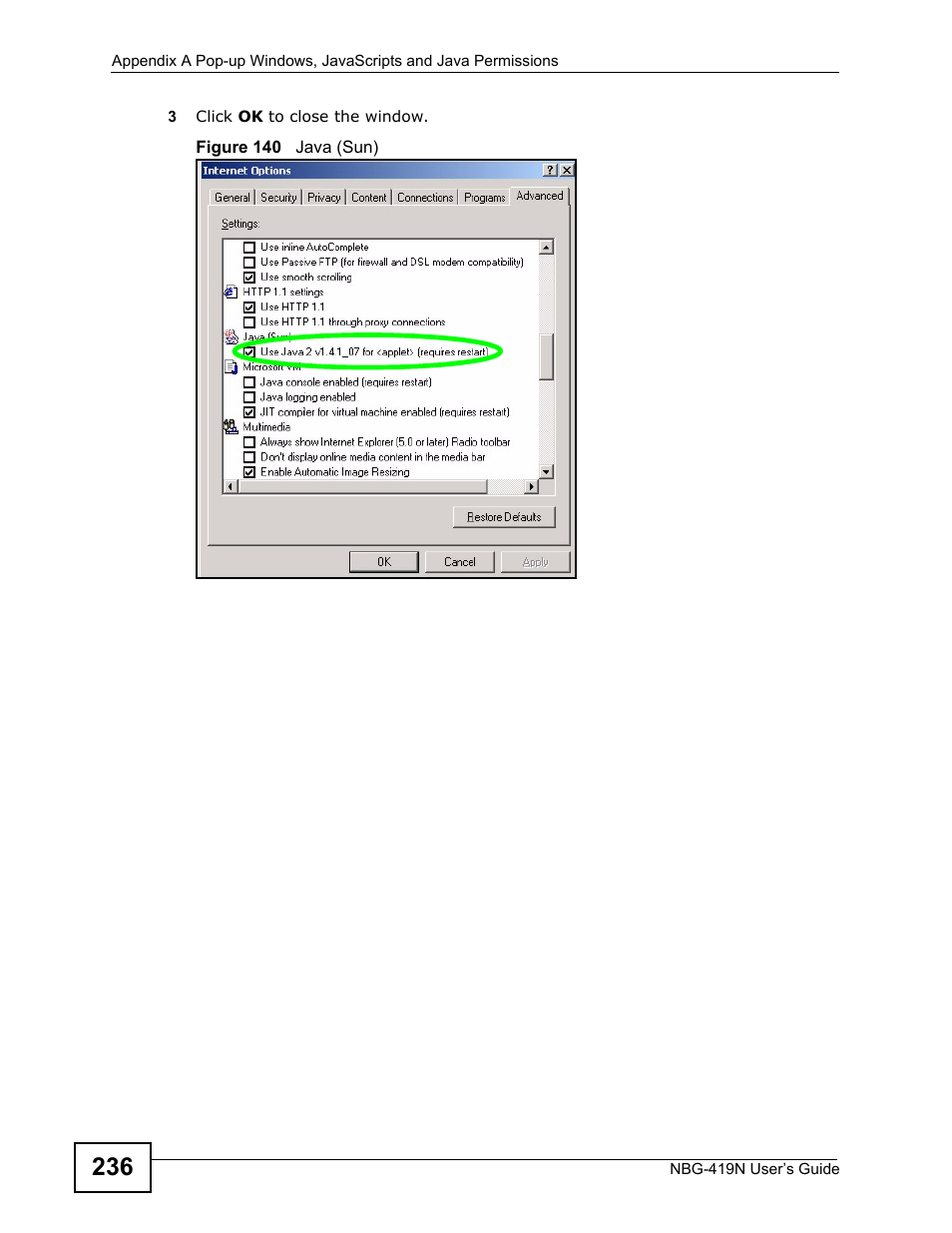 ZyXEL Communications NBG-419N User Manual | Page 236 / 294