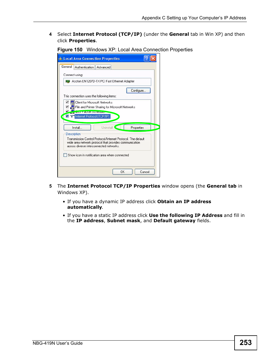 ZyXEL Communications NBG-419N User Manual | Page 253 / 294