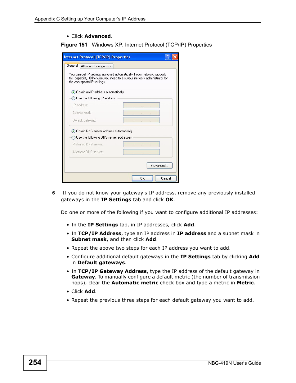 ZyXEL Communications NBG-419N User Manual | Page 254 / 294