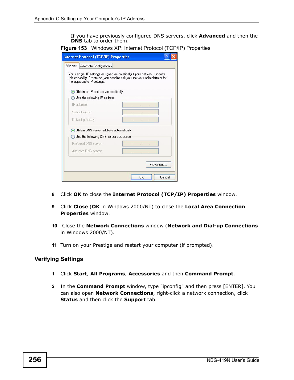 ZyXEL Communications NBG-419N User Manual | Page 256 / 294
