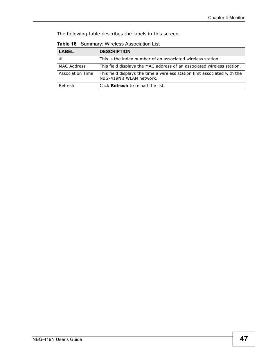 ZyXEL Communications NBG-419N User Manual | Page 47 / 294