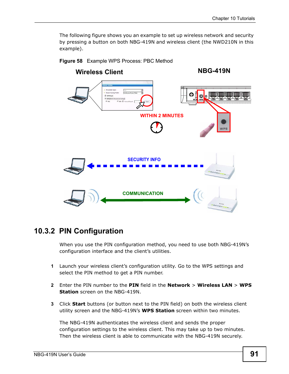 2 pin configuration, Interface. see, Wireless client | Nbg-419n | ZyXEL Communications NBG-419N User Manual | Page 91 / 294