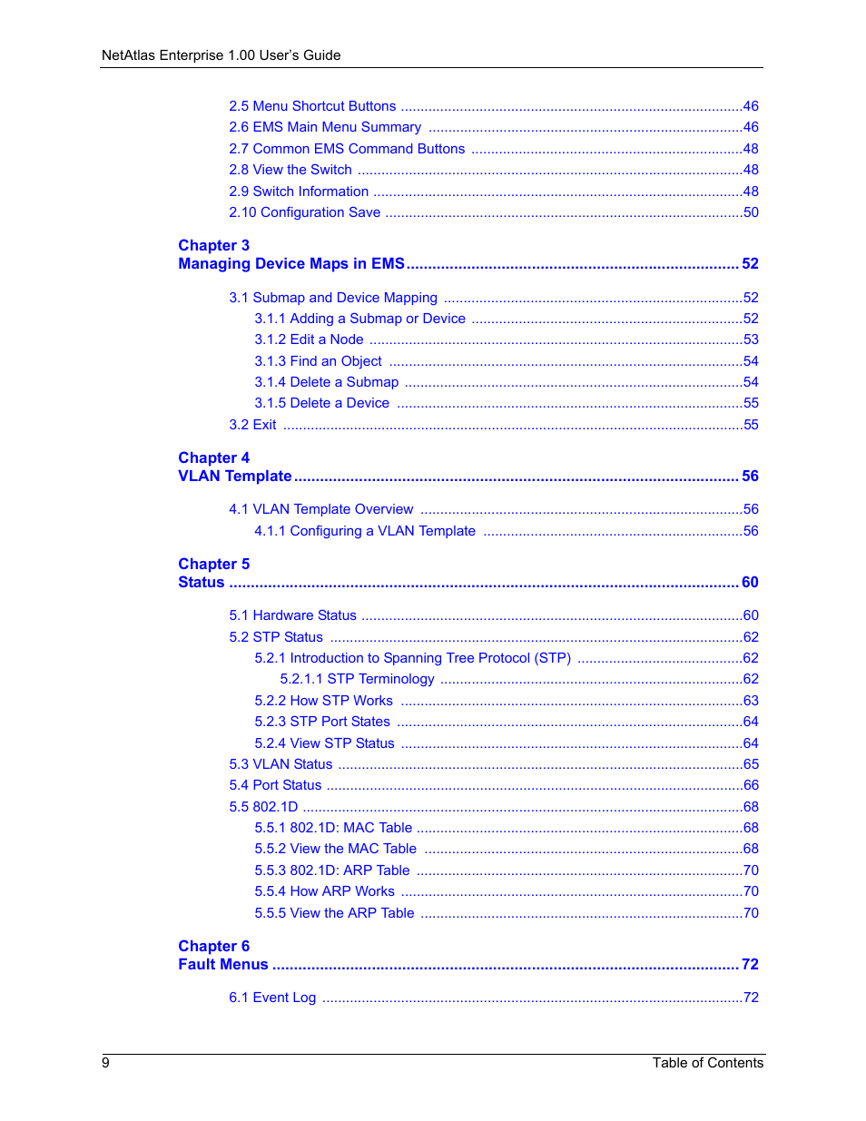ZyXEL Communications 1 User Manual | Page 10 / 174