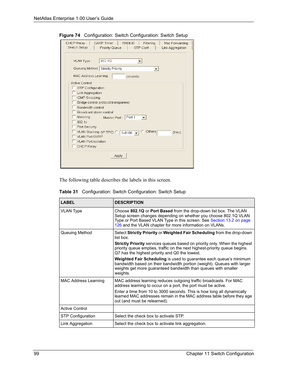 ZyXEL Communications 1 User Manual | Page 100 / 174