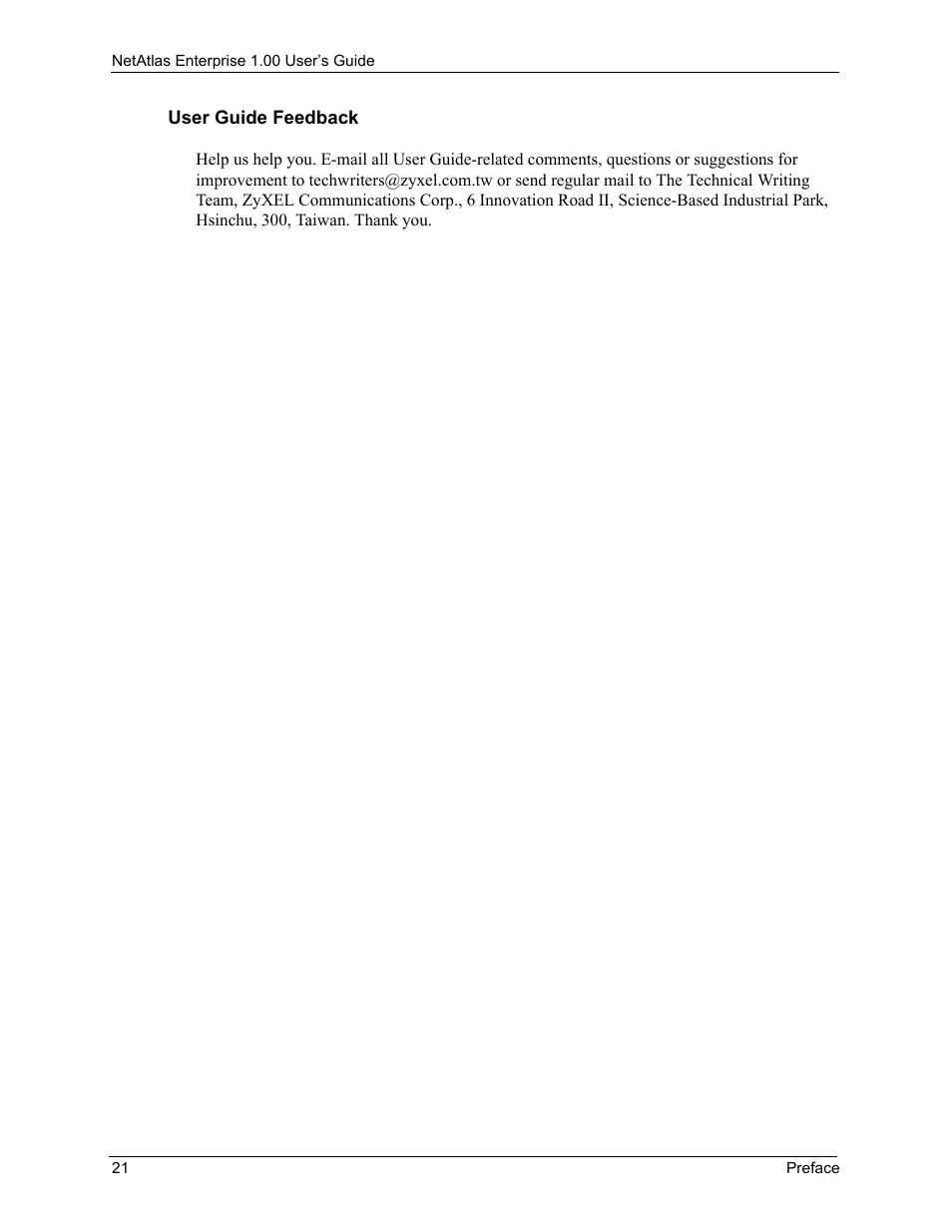 ZyXEL Communications 1 User Manual | Page 22 / 174
