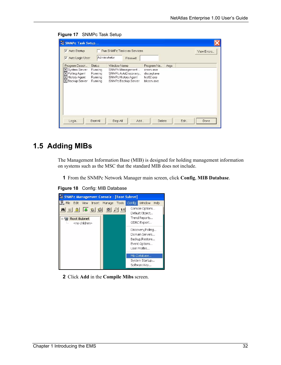 5 adding mibs | ZyXEL Communications 1 User Manual | Page 33 / 174