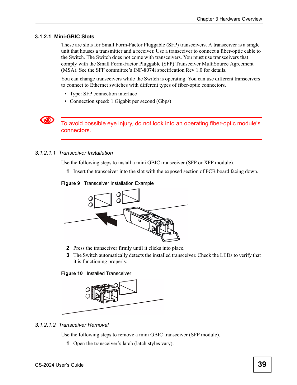 ZyXEL Communications ZyXEL Dimension GS-2024 User Manual | Page 39 / 266