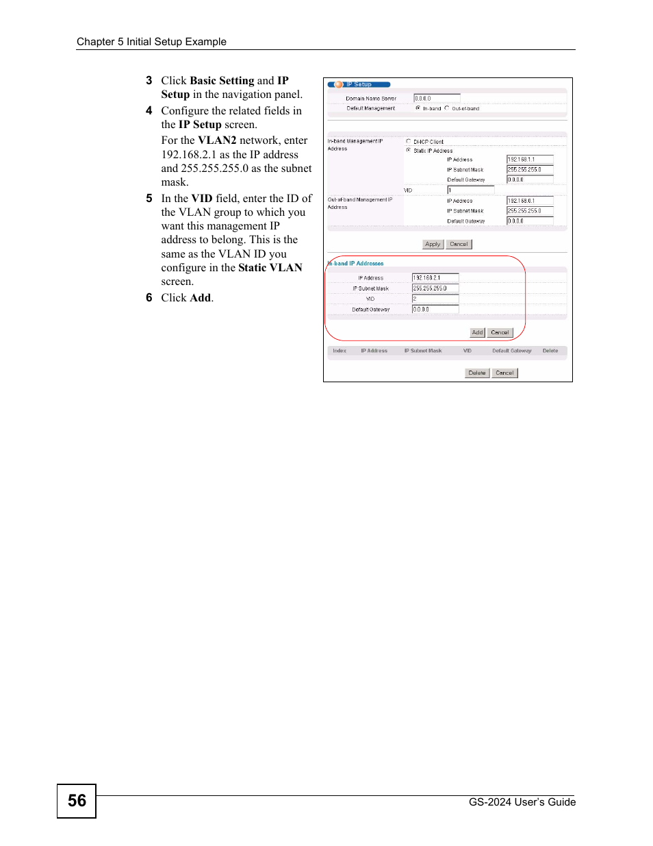 ZyXEL Communications ZyXEL Dimension GS-2024 User Manual | Page 56 / 266