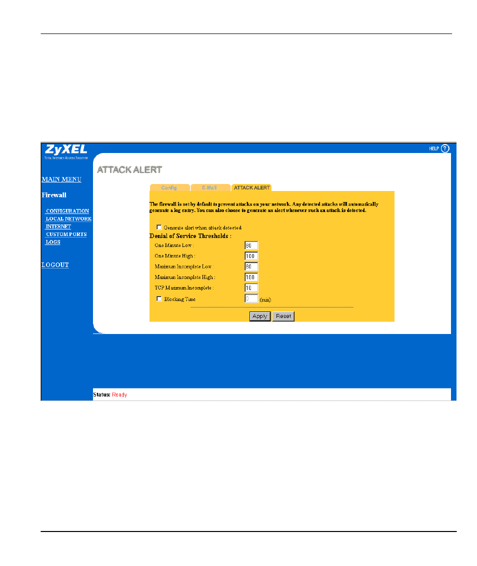 ZyXEL Communications Broadband Security Gateway P-312 User Manual | Page 177 / 254