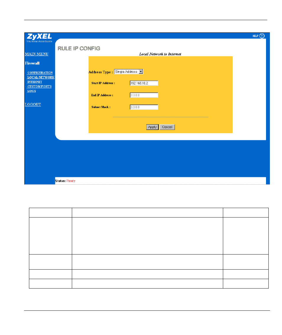 ZyXEL Communications Broadband Security Gateway P-312 User Manual | Page 191 / 254