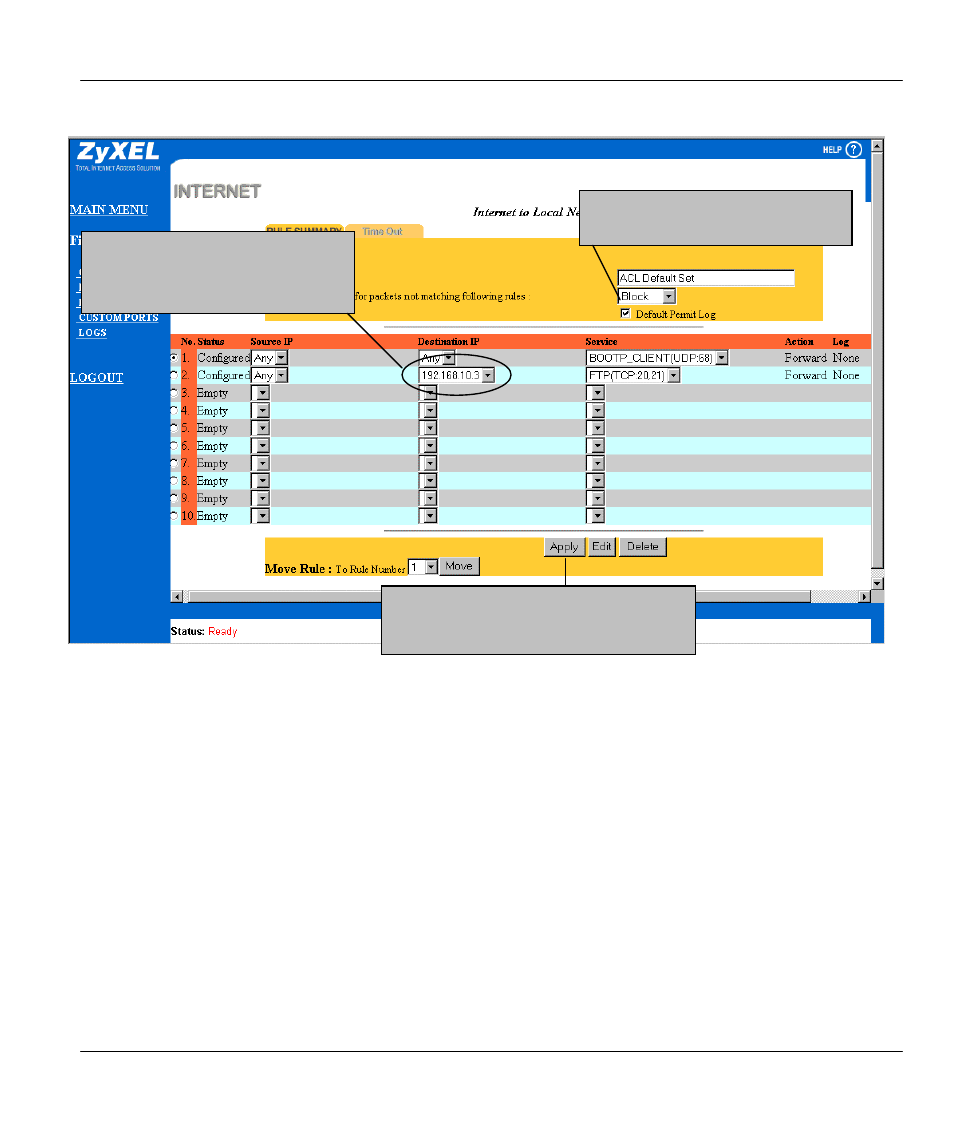 ZyXEL Communications Broadband Security Gateway P-312 User Manual | Page 213 / 254
