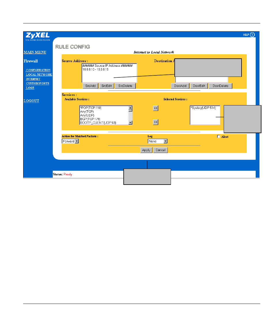 ZyXEL Communications Broadband Security Gateway P-312 User Manual | Page 215 / 254