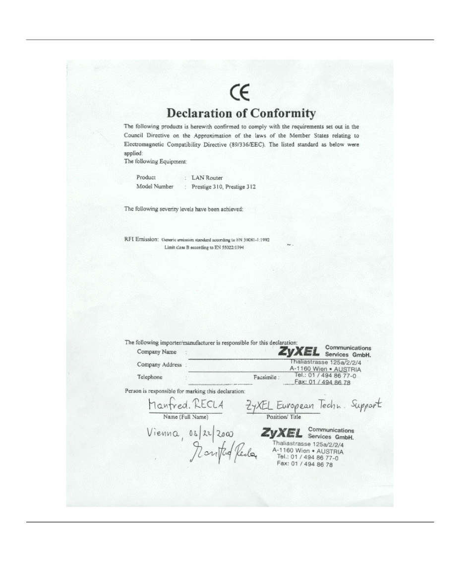 ZyXEL Communications Broadband Security Gateway P-312 User Manual | Page 6 / 254