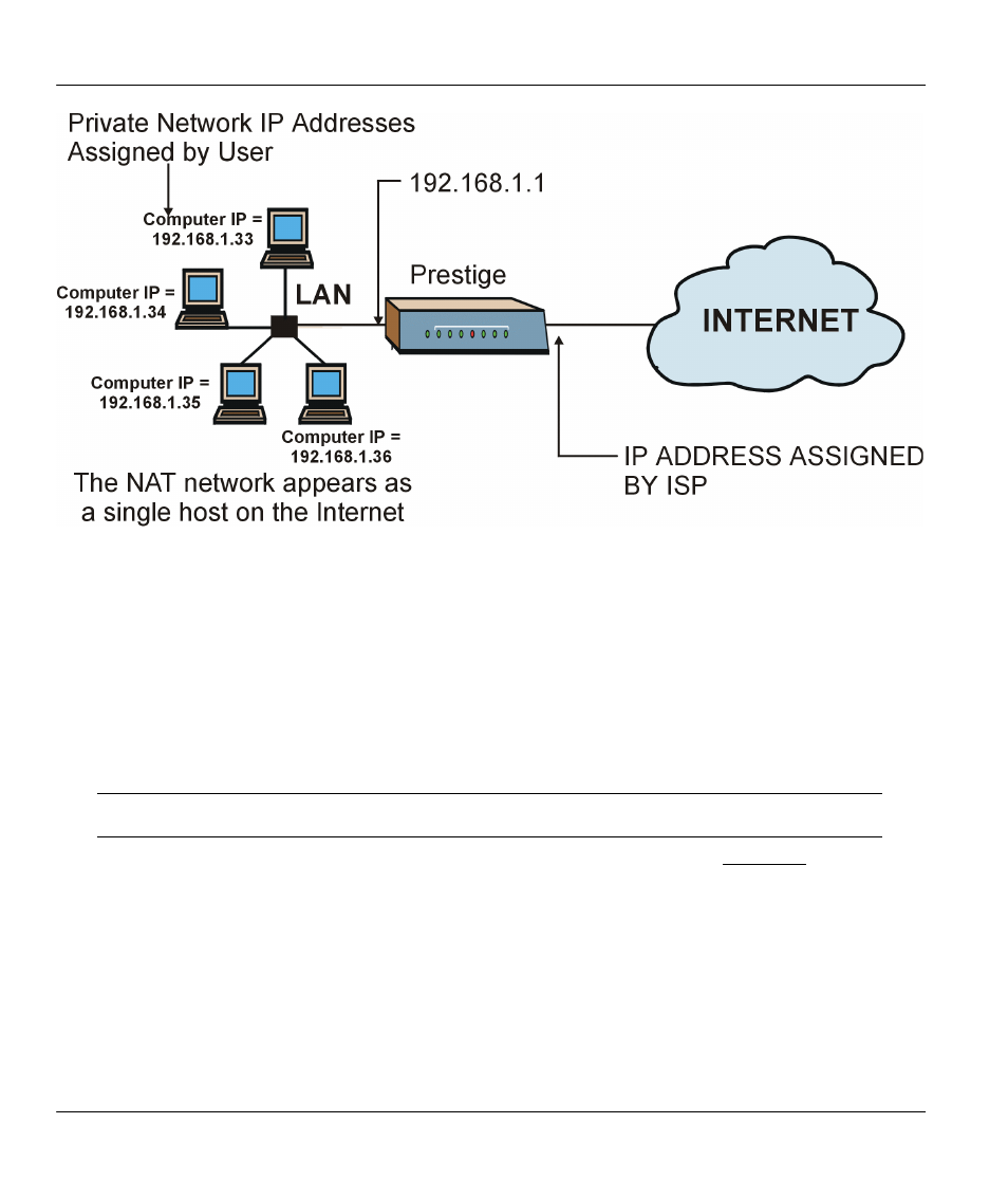 Configuring a server behind nat, 2 configuring a server behind nat | ZyXEL Communications Broadband Security Gateway P-312 User Manual | Page 85 / 254
