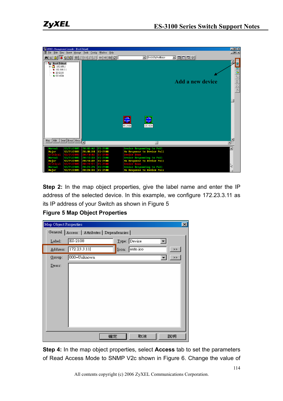 ZyXEL Communications ZyXEL Dimension ES-3124-4F User Manual | Page 114 / 144