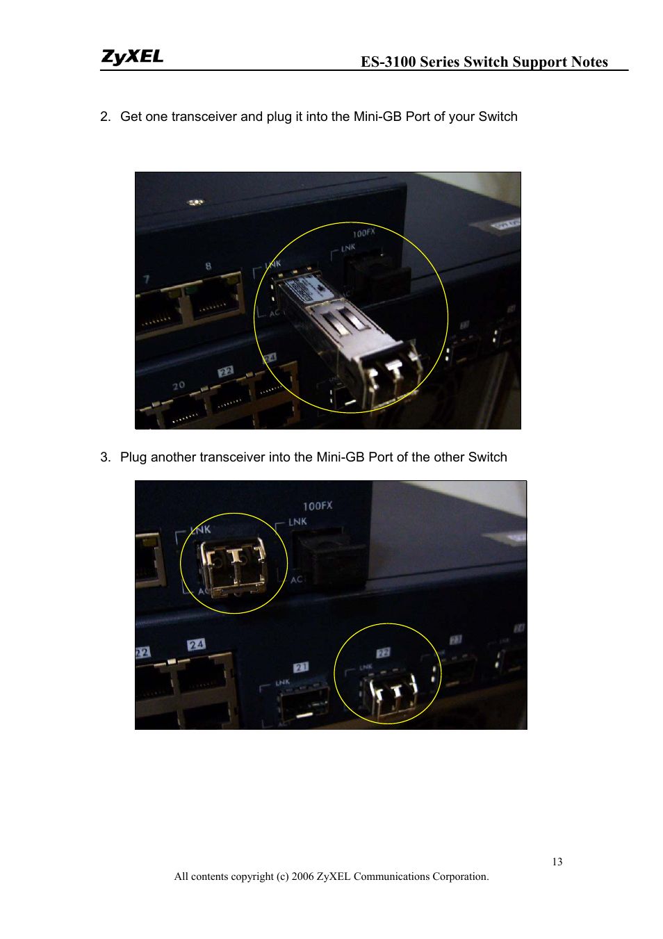 ZyXEL Communications ZyXEL Dimension ES-3124-4F User Manual | Page 13 / 144