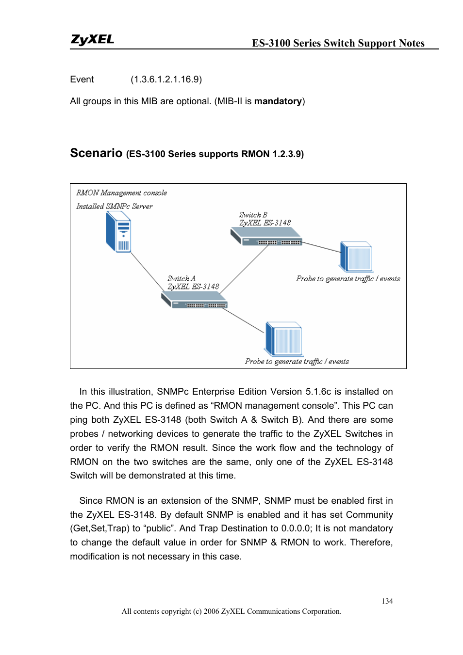 Scenario | ZyXEL Communications ZyXEL Dimension ES-3124-4F User Manual | Page 134 / 144