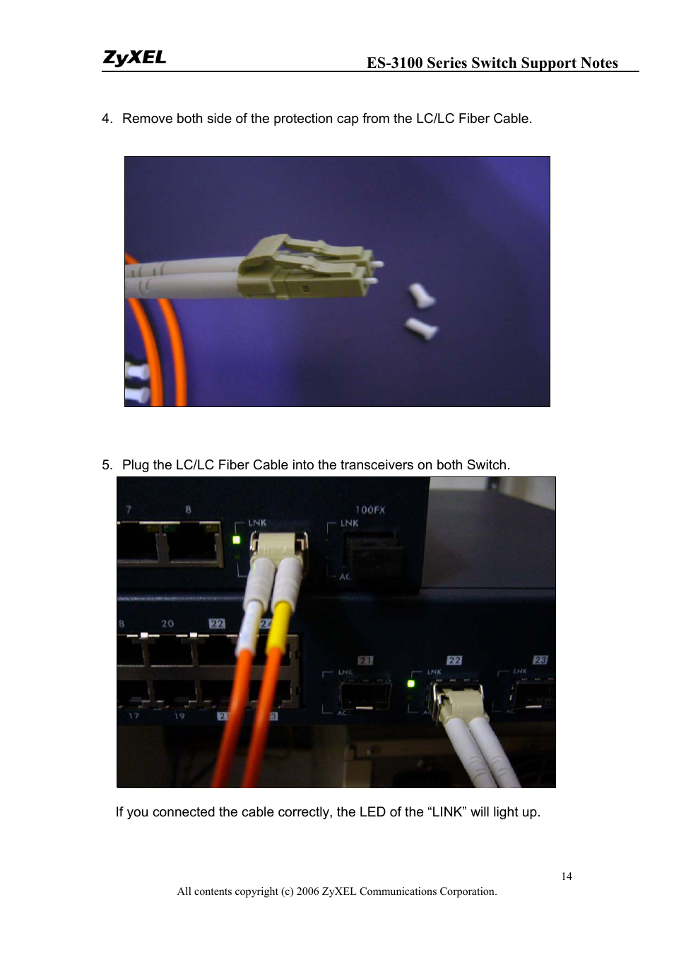 ZyXEL Communications ZyXEL Dimension ES-3124-4F User Manual | Page 14 / 144