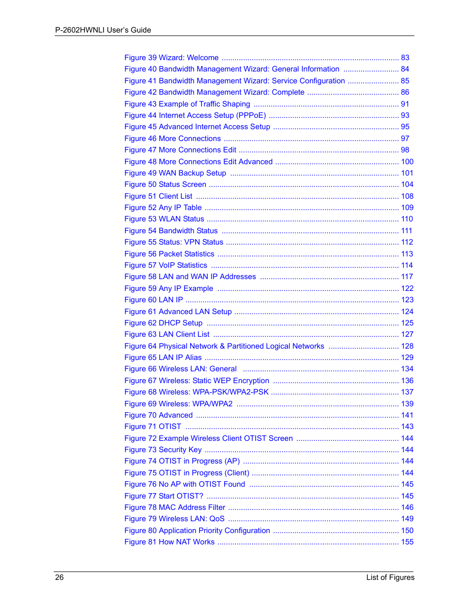 ZyXEL Communications 802.11g Wireless ADSL2+ 4-port VoIP IAD P-2602HWNLI User Manual | Page 26 / 442