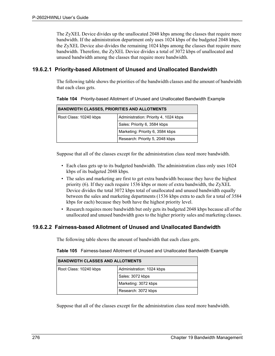 ZyXEL Communications 802.11g Wireless ADSL2+ 4-port VoIP IAD P-2602HWNLI User Manual | Page 276 / 442