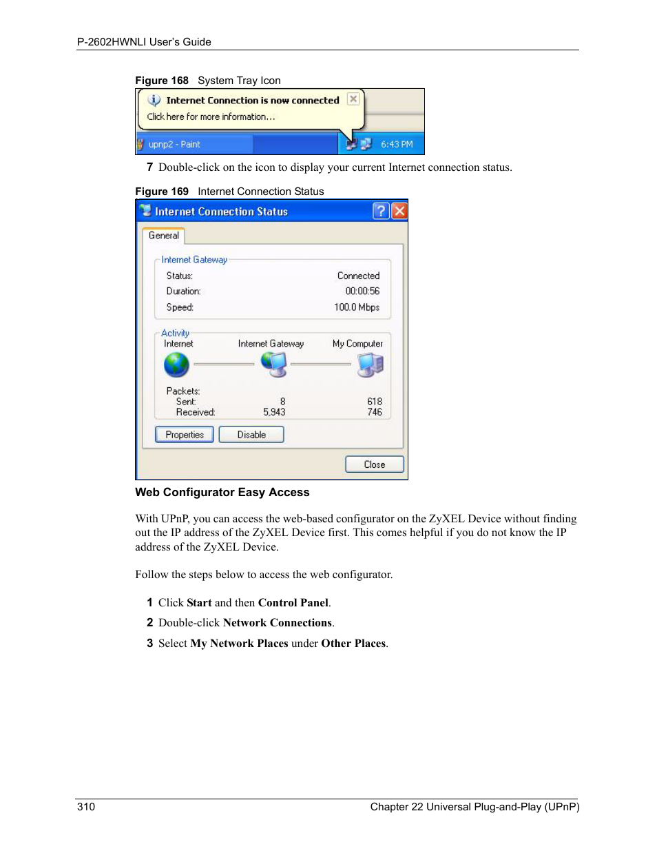 ZyXEL Communications 802.11g Wireless ADSL2+ 4-port VoIP IAD P-2602HWNLI User Manual | Page 310 / 442