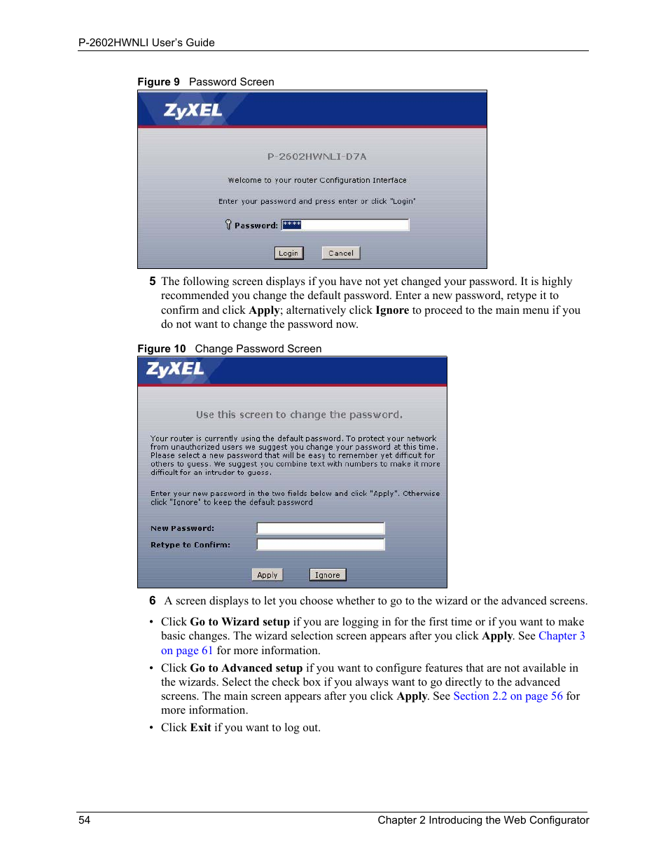 ZyXEL Communications 802.11g Wireless ADSL2+ 4-port VoIP IAD P-2602HWNLI User Manual | Page 54 / 442