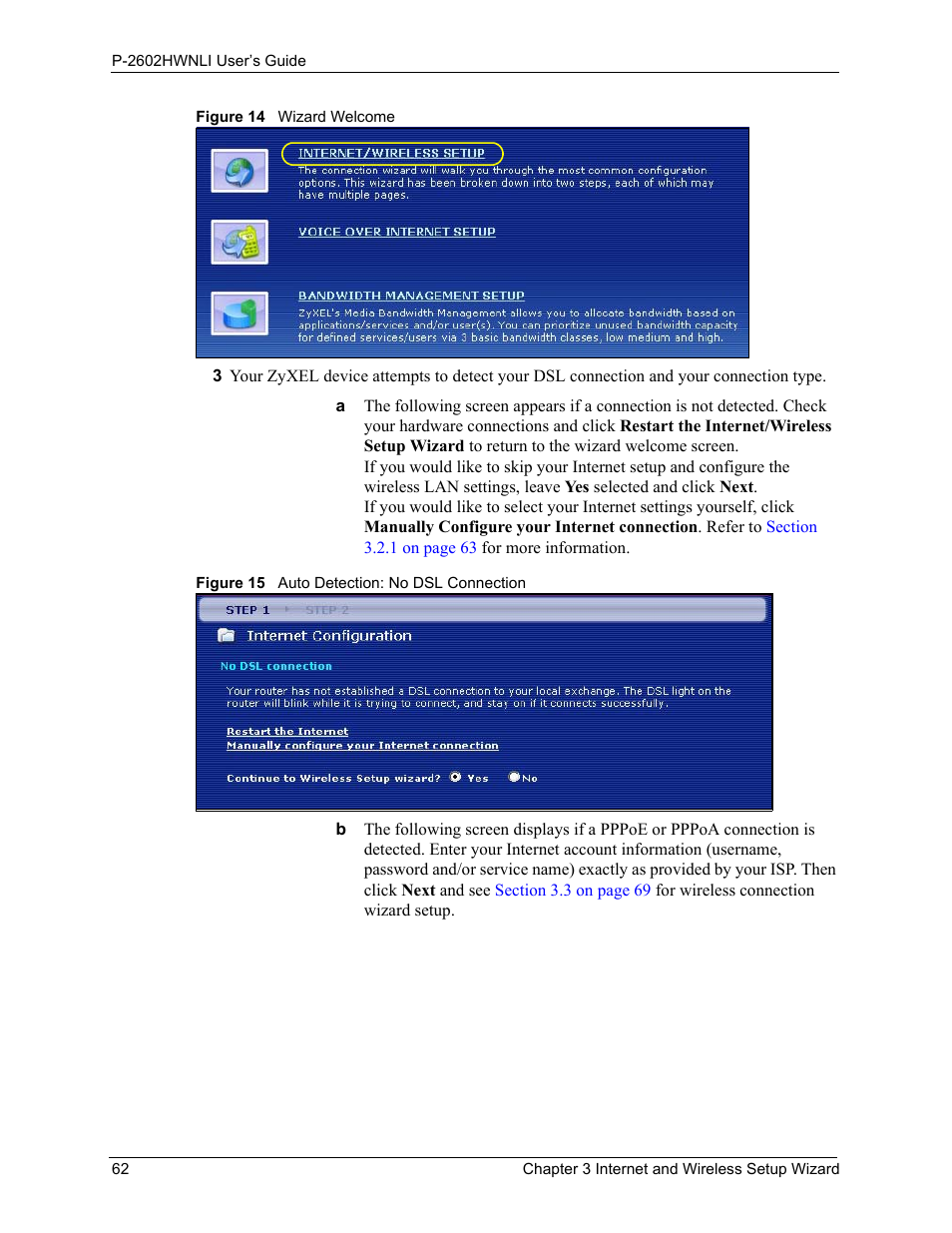 ZyXEL Communications 802.11g Wireless ADSL2+ 4-port VoIP IAD P-2602HWNLI User Manual | Page 62 / 442
