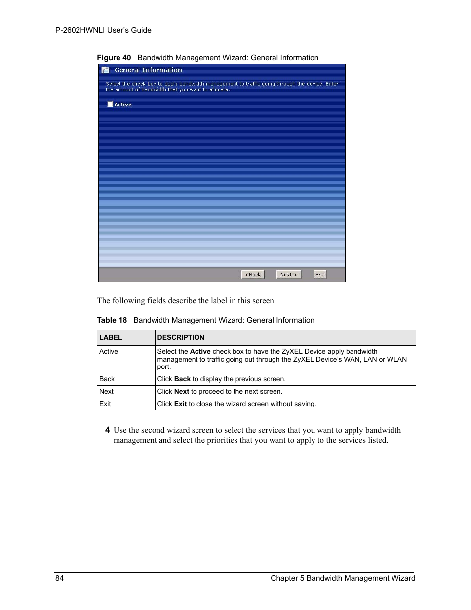 ZyXEL Communications 802.11g Wireless ADSL2+ 4-port VoIP IAD P-2602HWNLI User Manual | Page 84 / 442