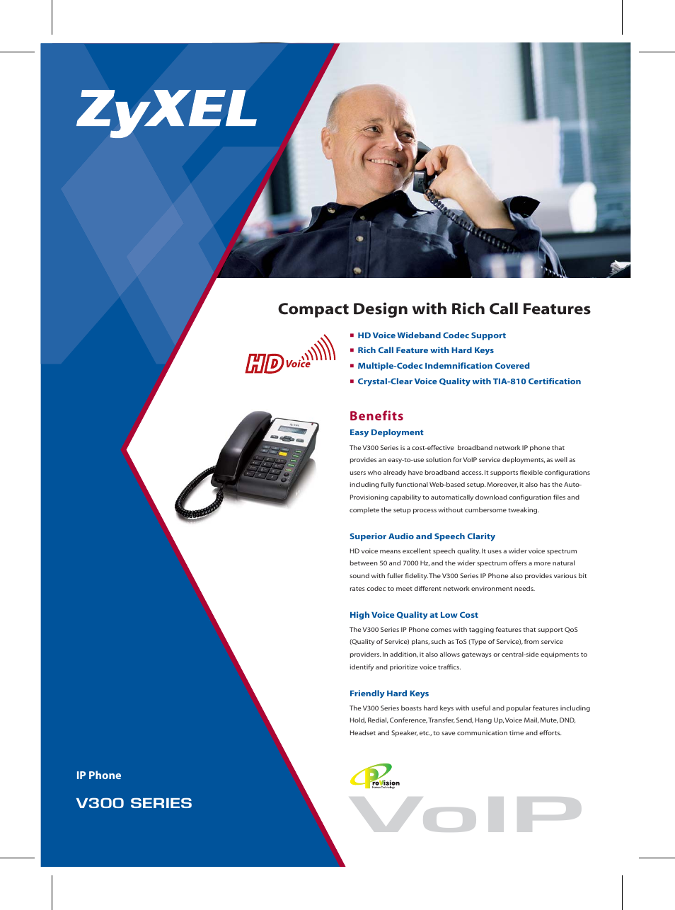 ZyXEL Communications V300 Series User Manual | 2 pages