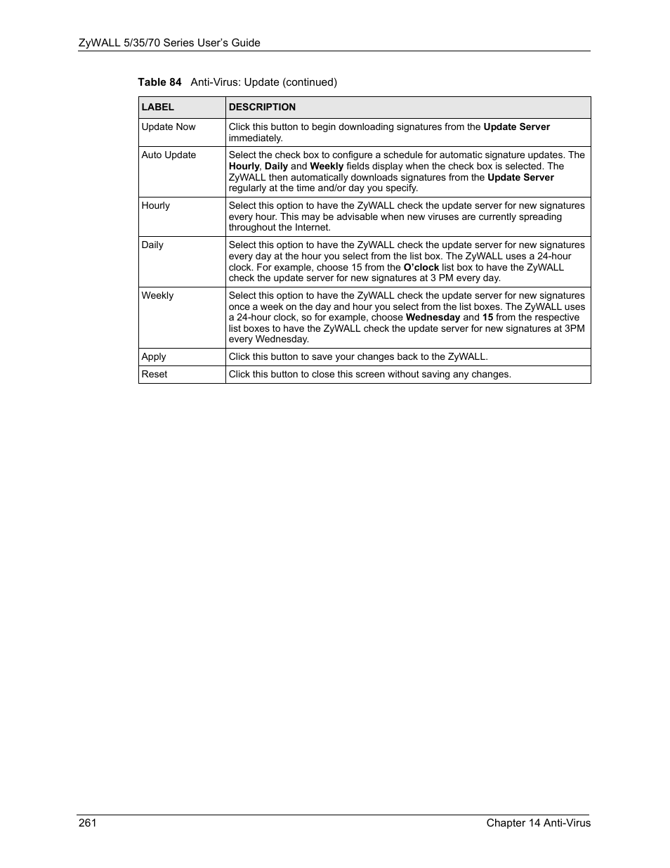 ZyXEL Communications Internet Security Appliance ZyWALL5UTM 4.0 User Manual | Page 261 / 803