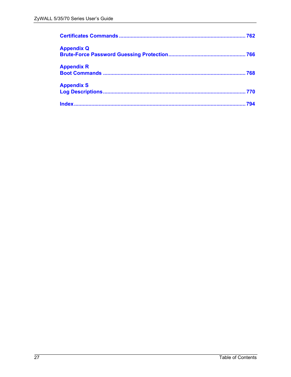 ZyXEL Communications Internet Security Appliance ZyWALL5UTM 4.0 User Manual | Page 27 / 803