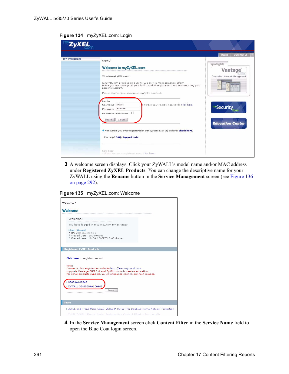 ZyXEL Communications Internet Security Appliance ZyWALL5UTM 4.0 User Manual | Page 291 / 803