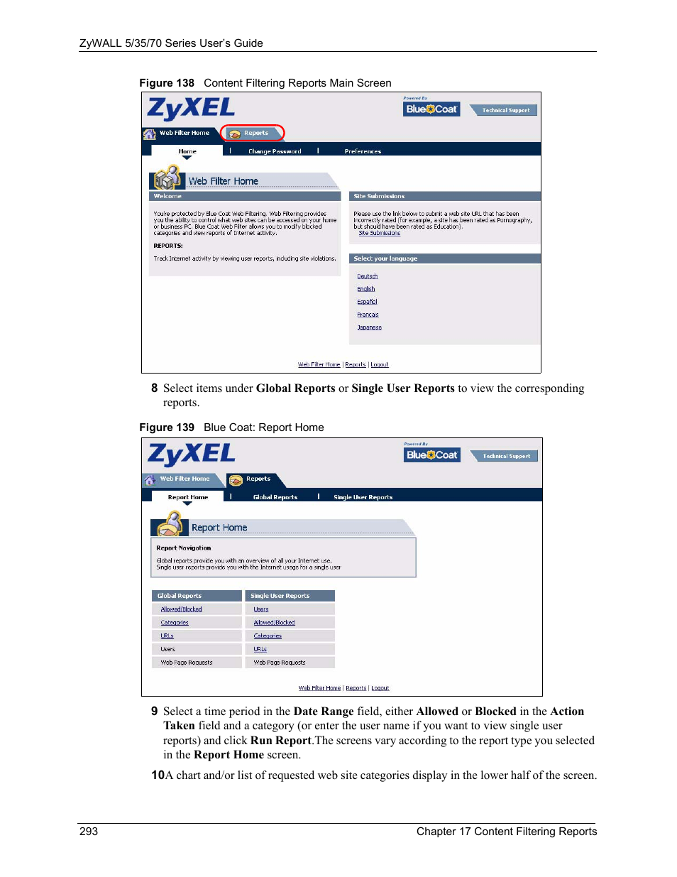 ZyXEL Communications Internet Security Appliance ZyWALL5UTM 4.0 User Manual | Page 293 / 803