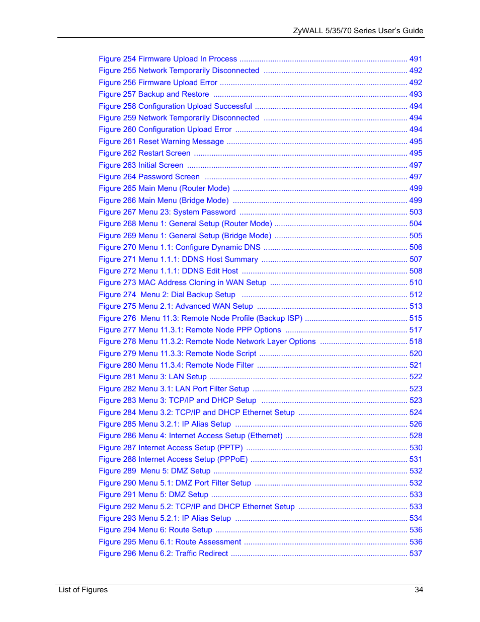 ZyXEL Communications Internet Security Appliance ZyWALL5UTM 4.0 User Manual | Page 34 / 803