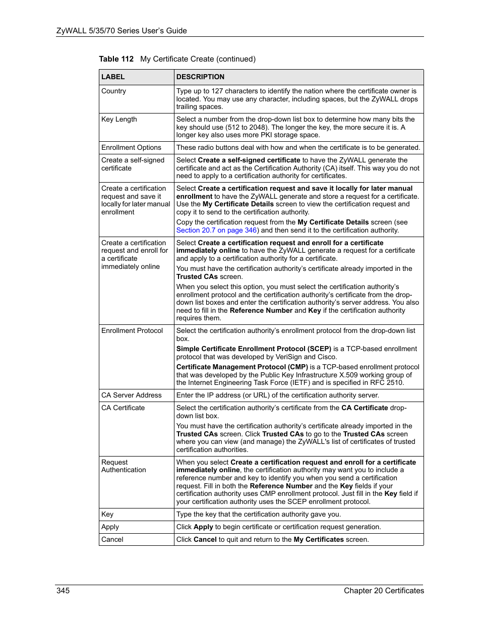 ZyXEL Communications Internet Security Appliance ZyWALL5UTM 4.0 User Manual | Page 345 / 803
