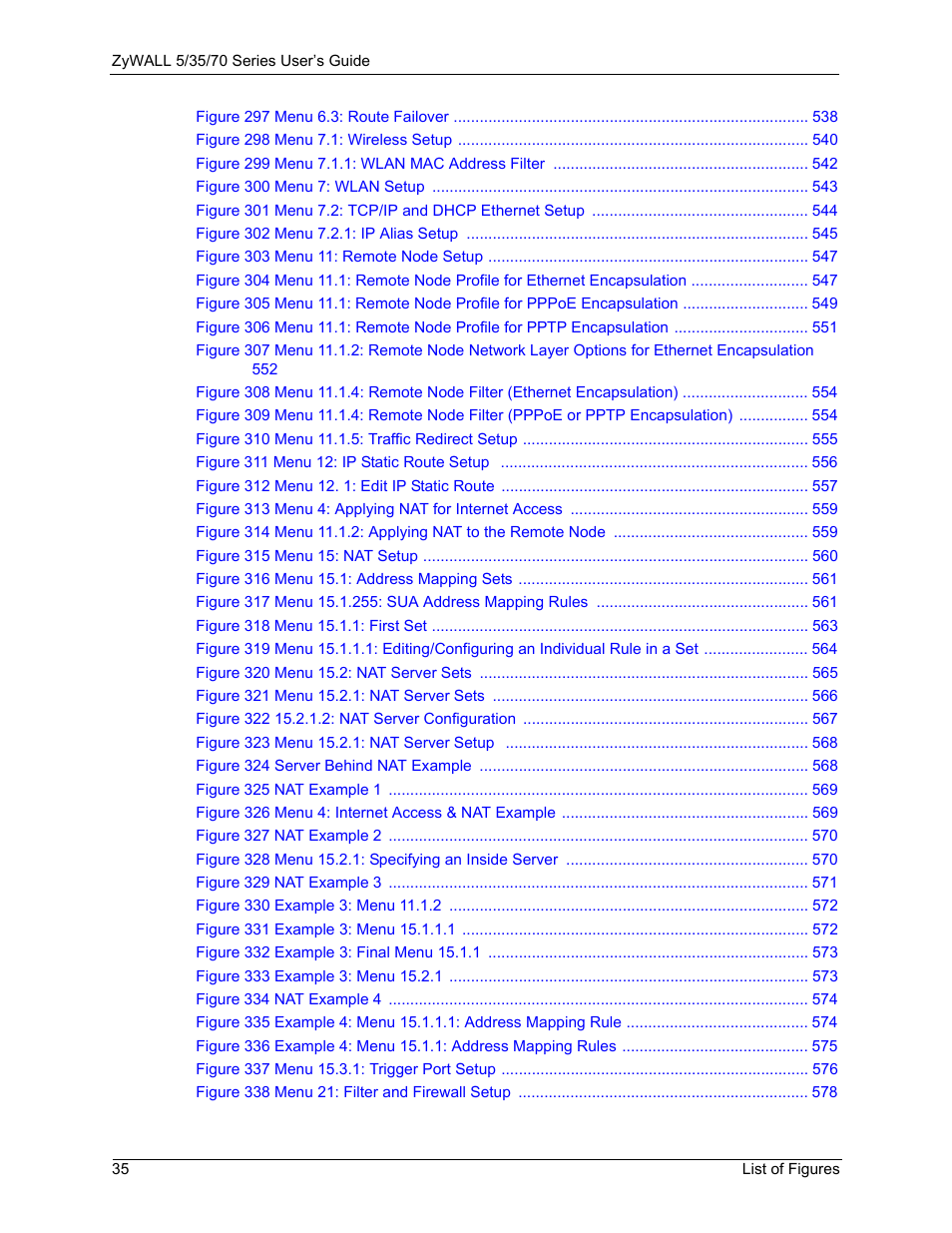 ZyXEL Communications Internet Security Appliance ZyWALL5UTM 4.0 User Manual | Page 35 / 803
