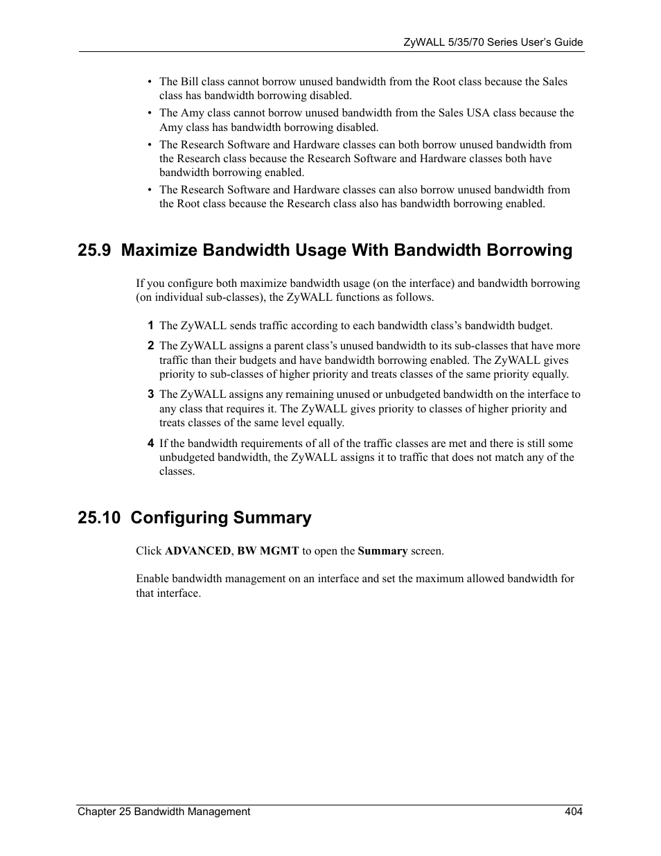 10 configuring summary | ZyXEL Communications Internet Security Appliance ZyWALL5UTM 4.0 User Manual | Page 404 / 803