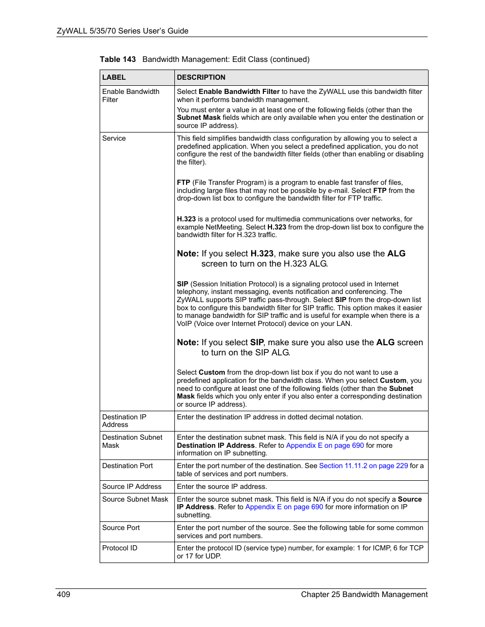 ZyXEL Communications Internet Security Appliance ZyWALL5UTM 4.0 User Manual | Page 409 / 803