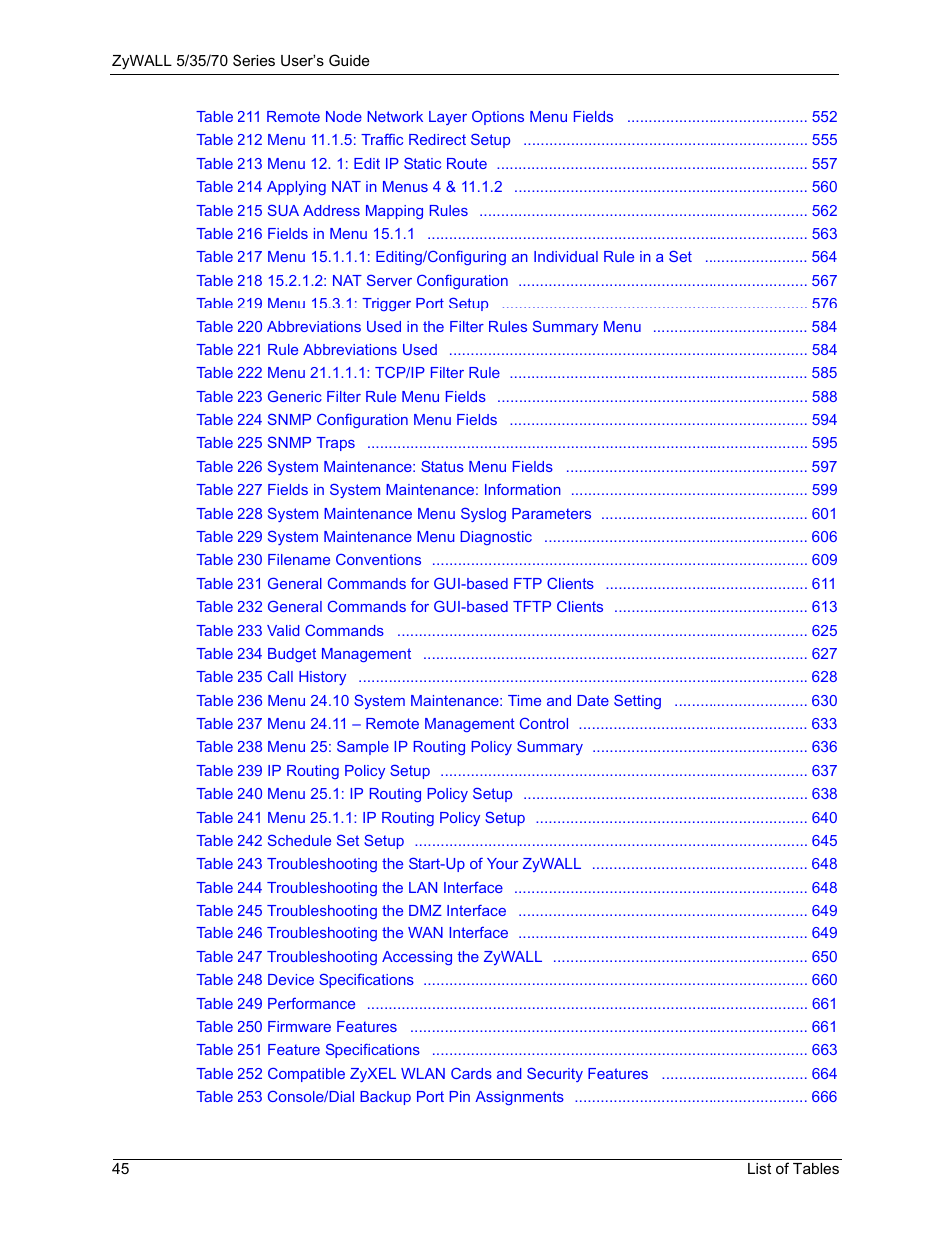ZyXEL Communications Internet Security Appliance ZyWALL5UTM 4.0 User Manual | Page 45 / 803
