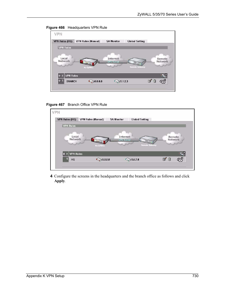 ZyXEL Communications Internet Security Appliance ZyWALL5UTM 4.0 User Manual | Page 730 / 803