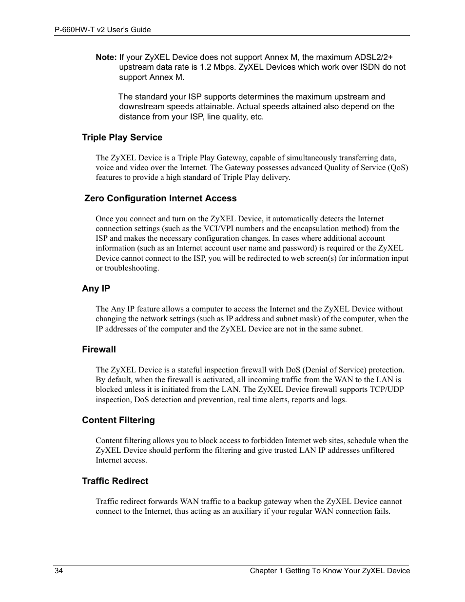 ZyXEL Communications P-660HW-T v2 User Manual | Page 34 / 351