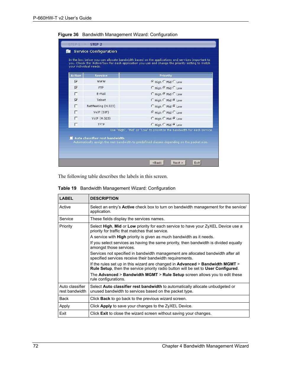 ZyXEL Communications P-660HW-T v2 User Manual | Page 72 / 351