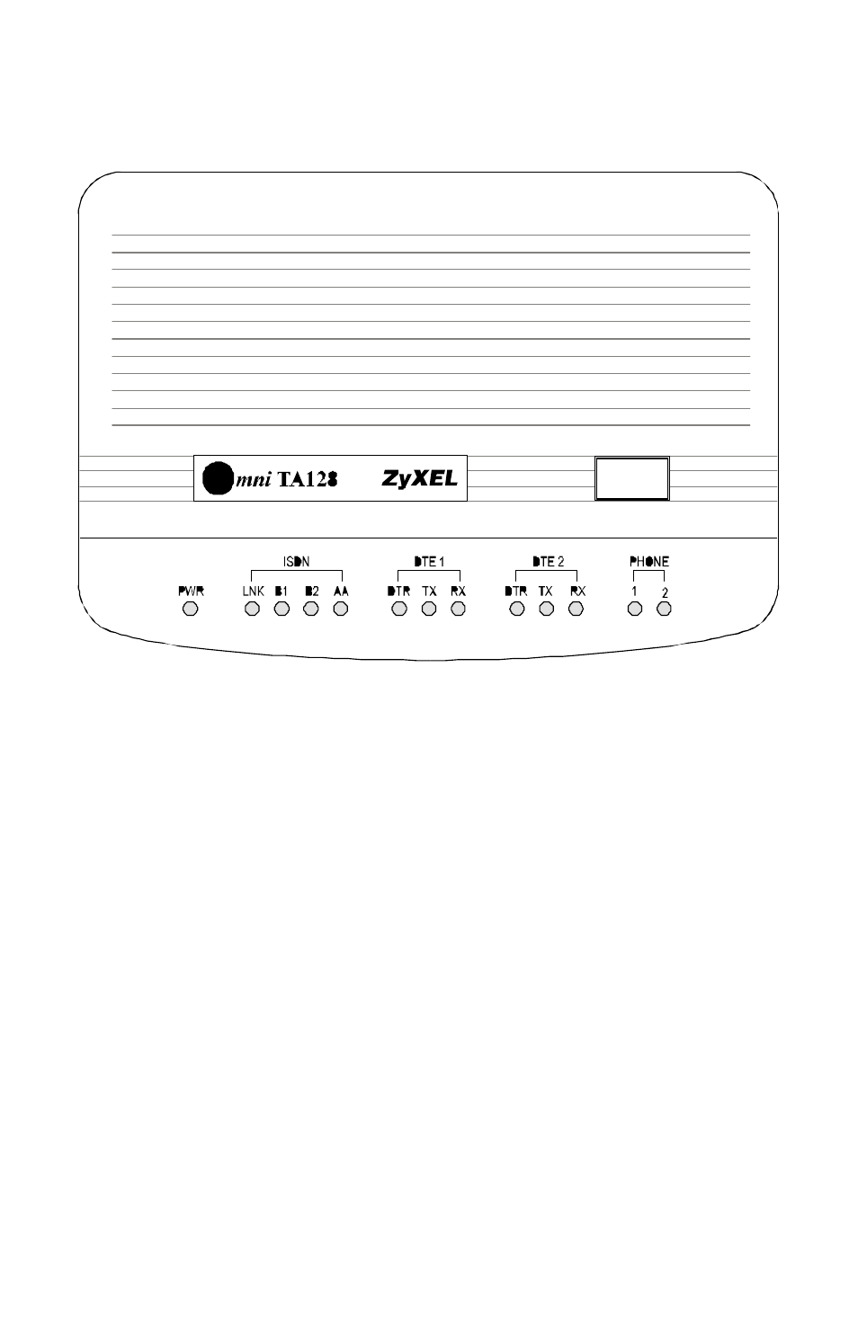 Ta128 front panel | ZyXEL Communications Omni TA128 User Manual | Page 22 / 173