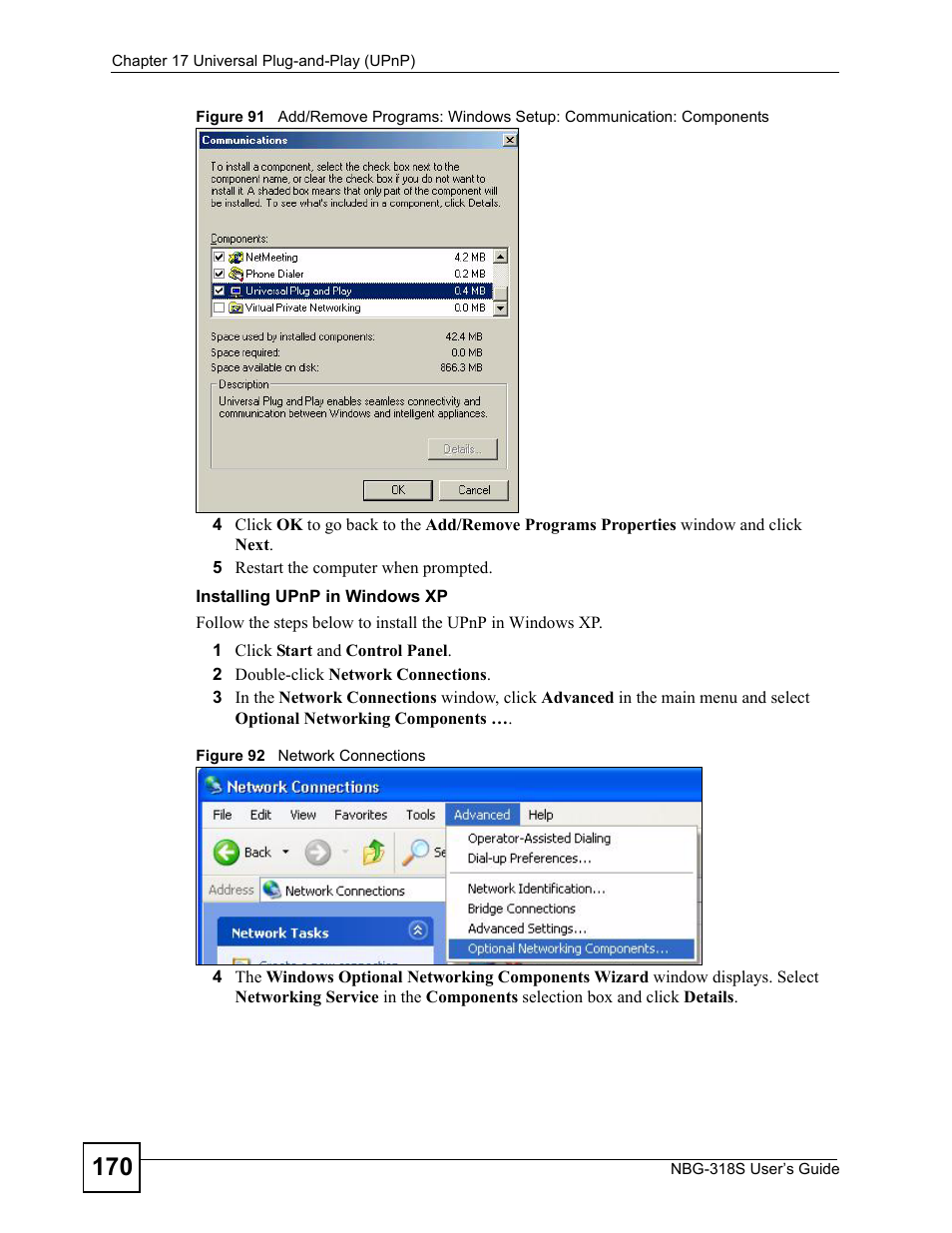 ZyXEL Communications NBG-318S User Manual | Page 170 / 286