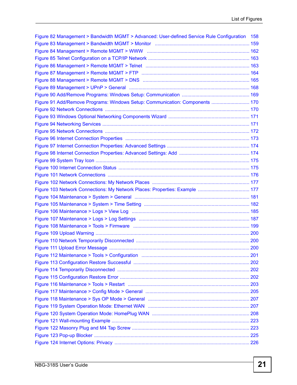 ZyXEL Communications NBG-318S User Manual | Page 21 / 286