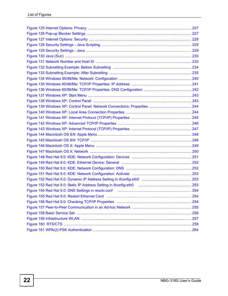 ZyXEL Communications NBG-318S User Manual | Page 22 / 286