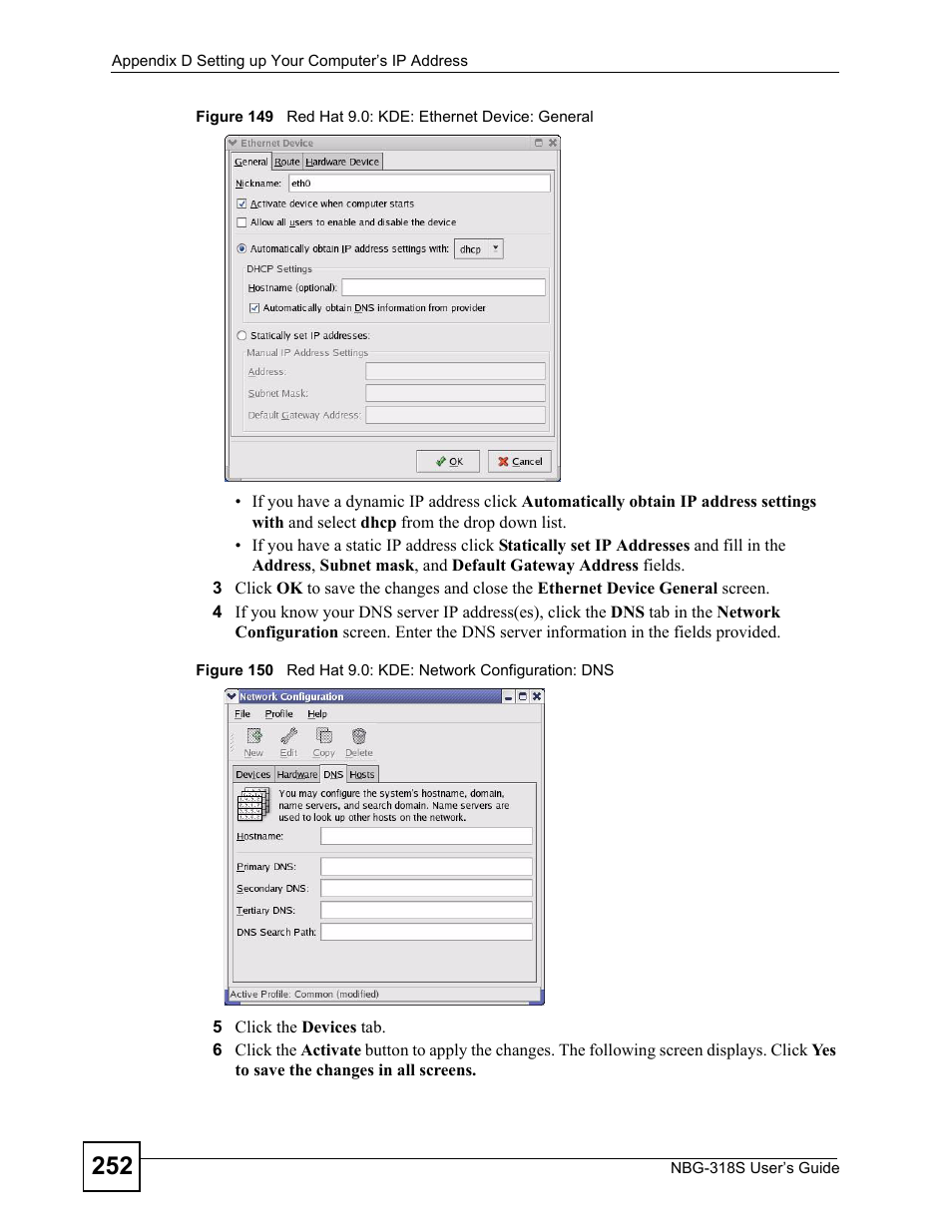ZyXEL Communications NBG-318S User Manual | Page 252 / 286