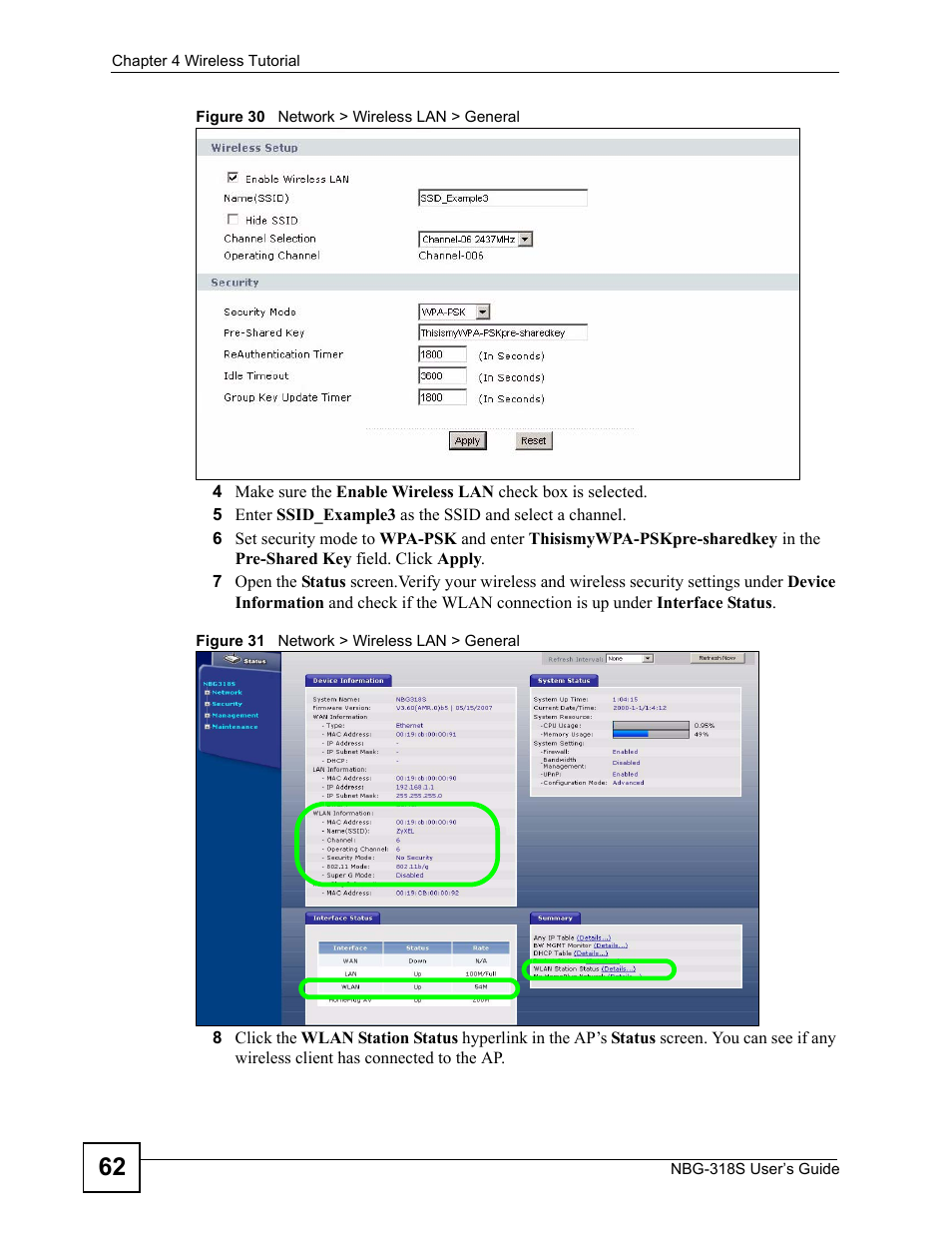 ZyXEL Communications NBG-318S User Manual | Page 62 / 286