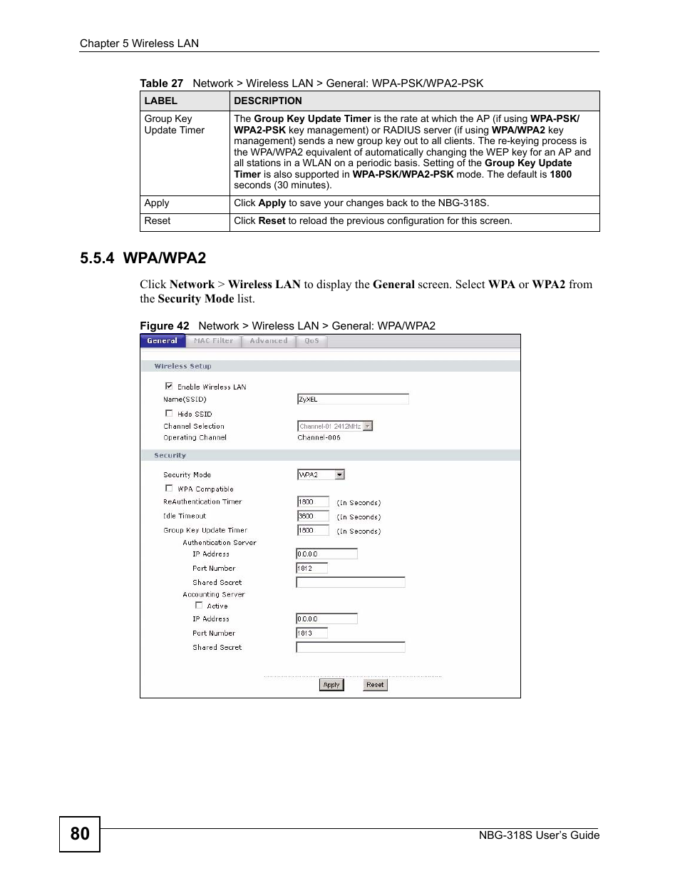 4 wpa/wpa2 | ZyXEL Communications NBG-318S User Manual | Page 80 / 286